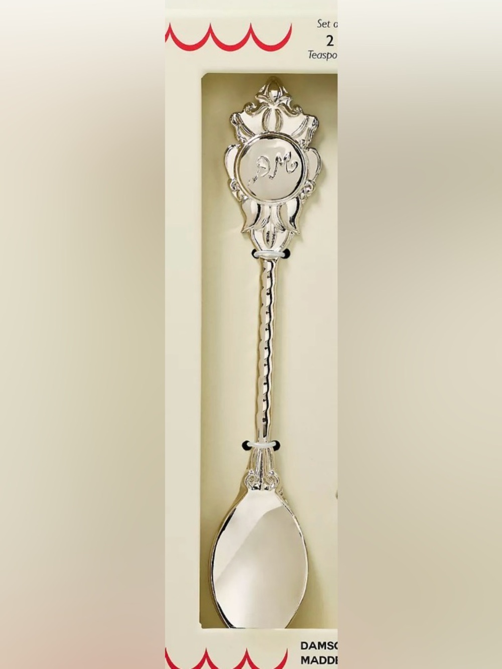 Single Silver Anthropologie x Damson Madder Decorative Teaspoon NWOT